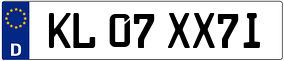 Trailer License Plate